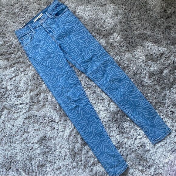 Levi’s 720 Two-Toned Blue Denim High-Waist Stretch Women’s Jeans SZ 26 NWOT - Picture 4 of 7